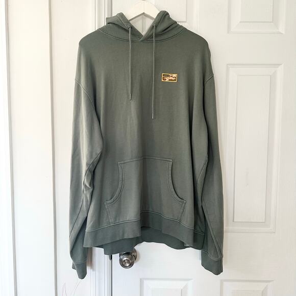Peter Millar X SWAG Sage Green Camo Patch Pullover Hoodie Sweatshirt XL MF23K45